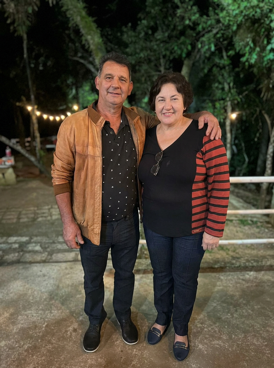 Flavio e Reny, fundadores da LD Santos Supermercados